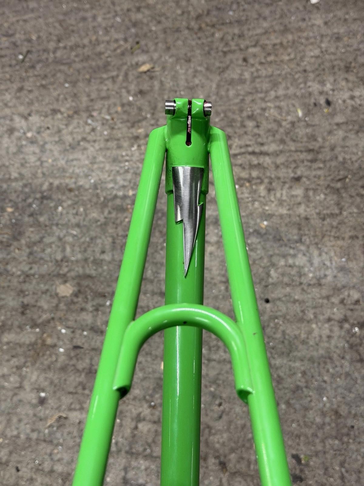 Custom Made August Cycles Columbus Track Frameset Fixed Gear 30mm Tires Size 57