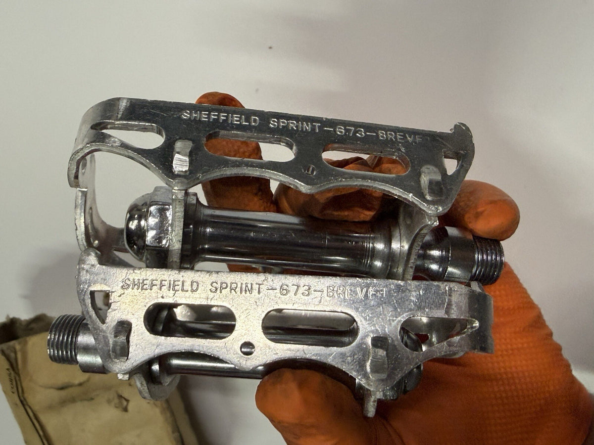 Vintage Sheffield Sprint Bike Pedals 673