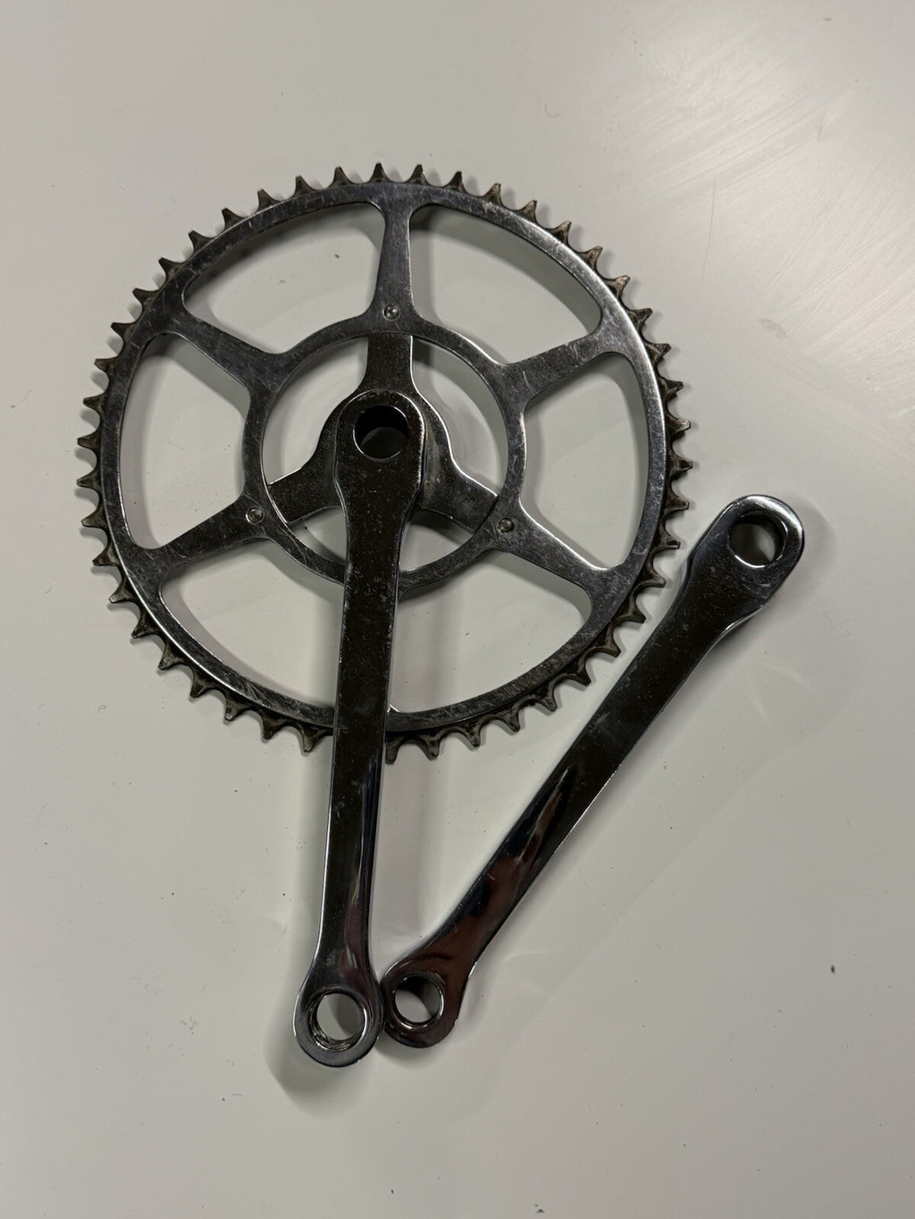 Vintage Bike Crankset Single Chainring