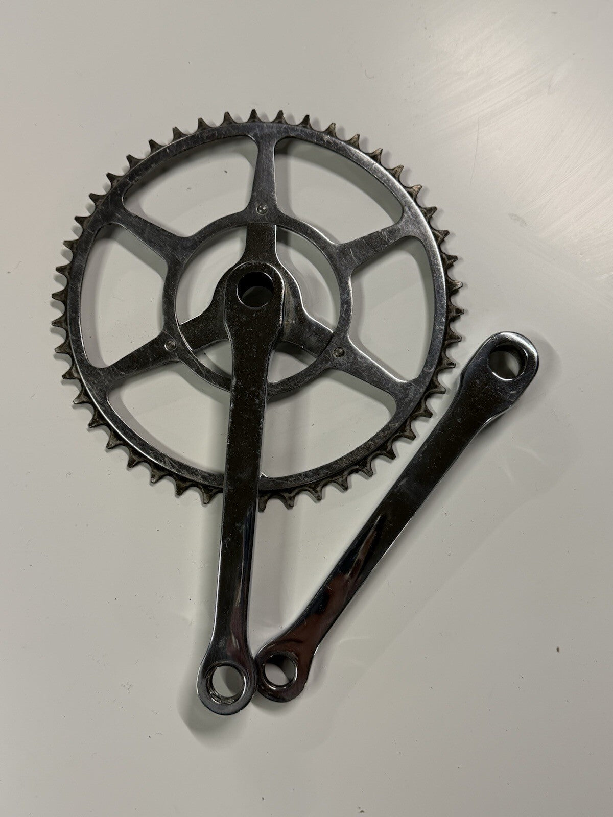 Vintage Bike Crankset Single Chainring