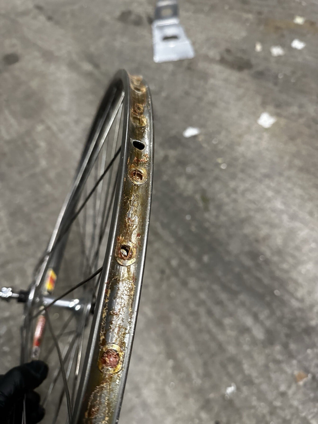 Dura Ace 7600 Front Wheel 650c Rim Tubular Pista - view 4