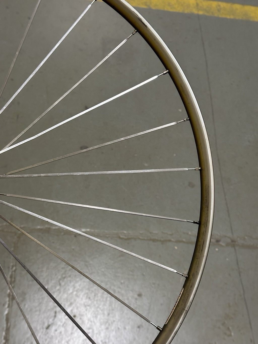 Vintage Dura Ace Road Wheelset Wolber Tubular Rims Aero Spokes - view 15