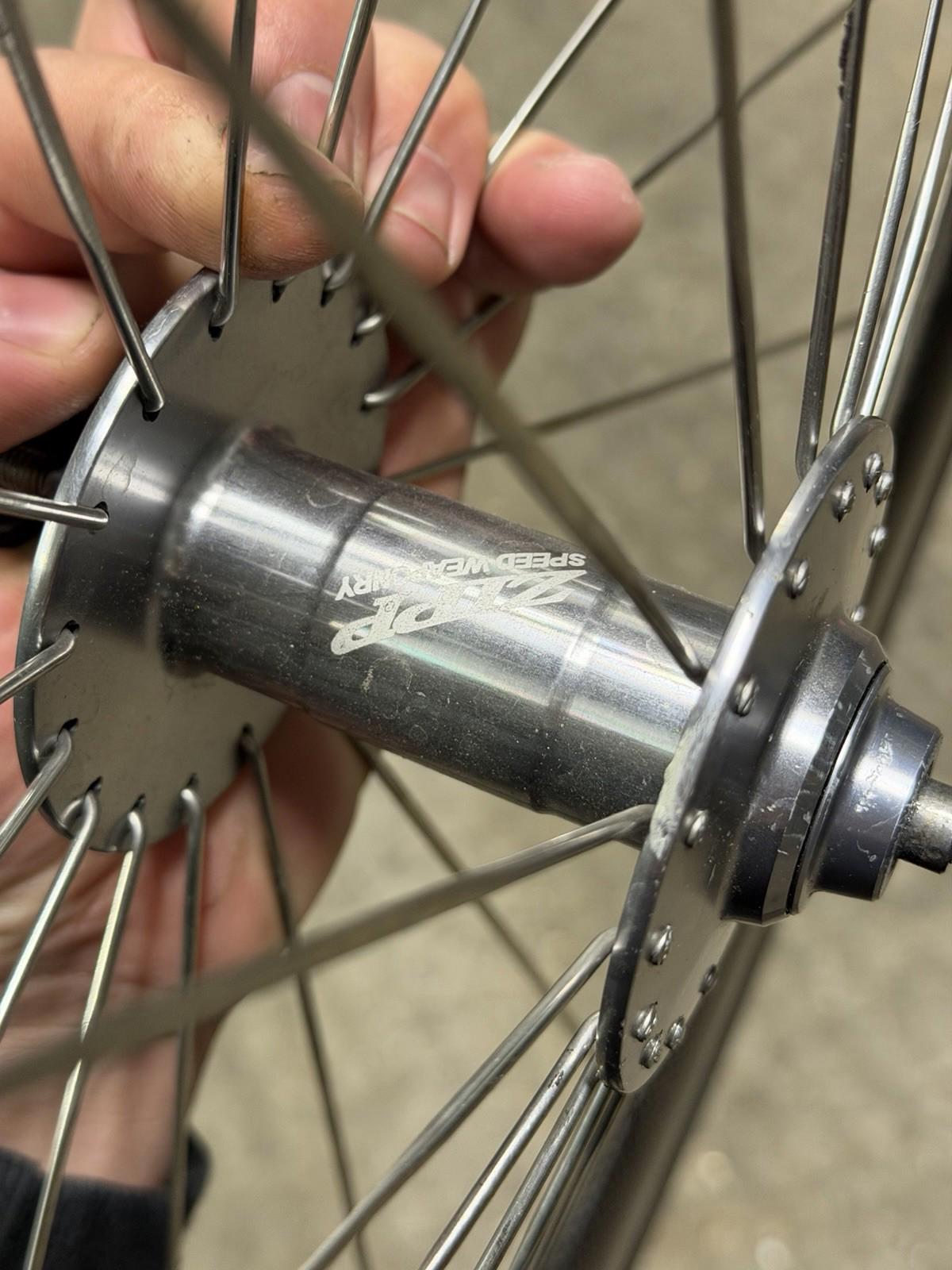 Zipp Tubular Track Wheelset Fixed Gear Pista Wheels Vintage ( Small Damage)
