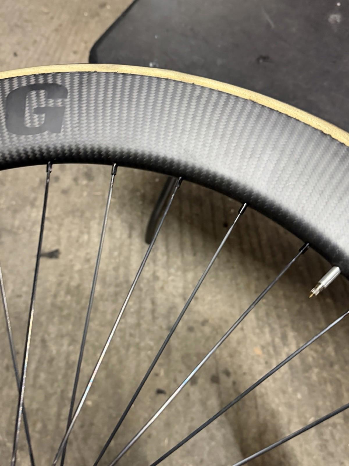 Handsling Track Wheelset Tubular Dura Ace 7600 Hubs Racing Wheels Carbon