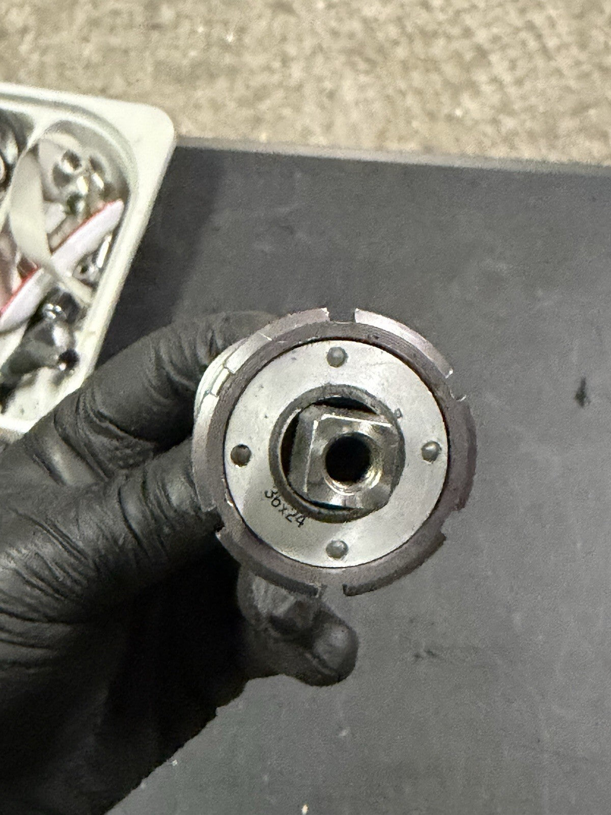 S Vintage Italian Ita Bottom Bracket Bb Missing Lock Ring - view 4