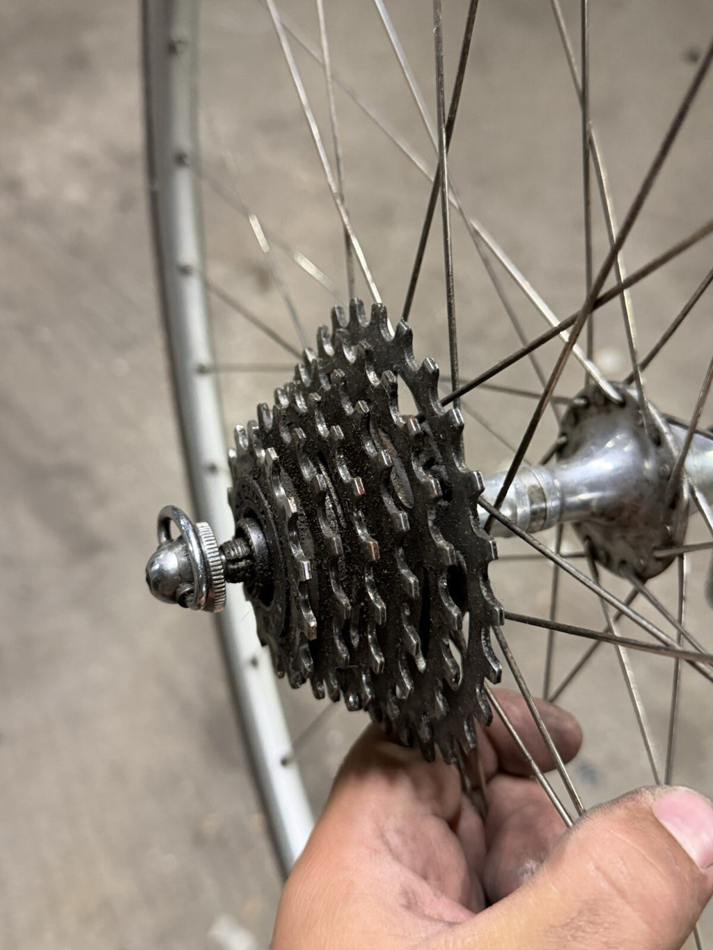 Campagnolo Road Clincher Wheelset Vintage Mavic Rims 700c 6 Speed Cassette - view 9