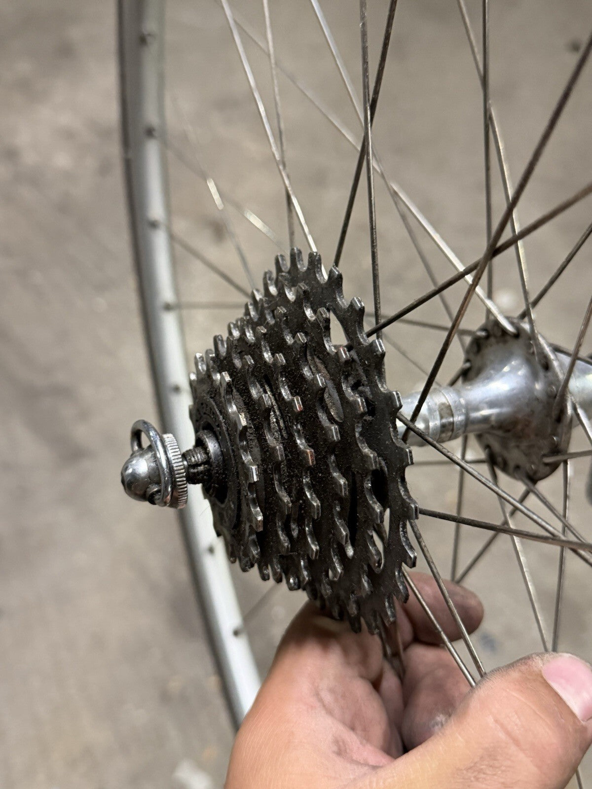 Campagnolo Road Clincher Wheelset Vintage Mavic Rims 700c 6 Speed Cassette - view 9