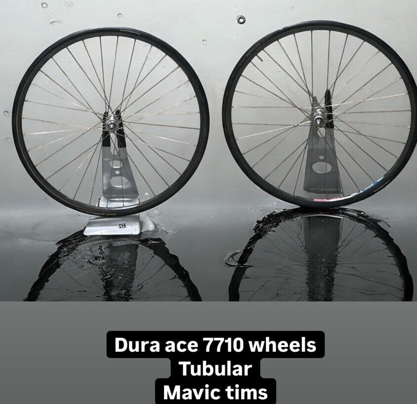 Dura Ace 7710 track weelset Racing Tubular Mavic Rims 2.3kg Pumped pista wheels