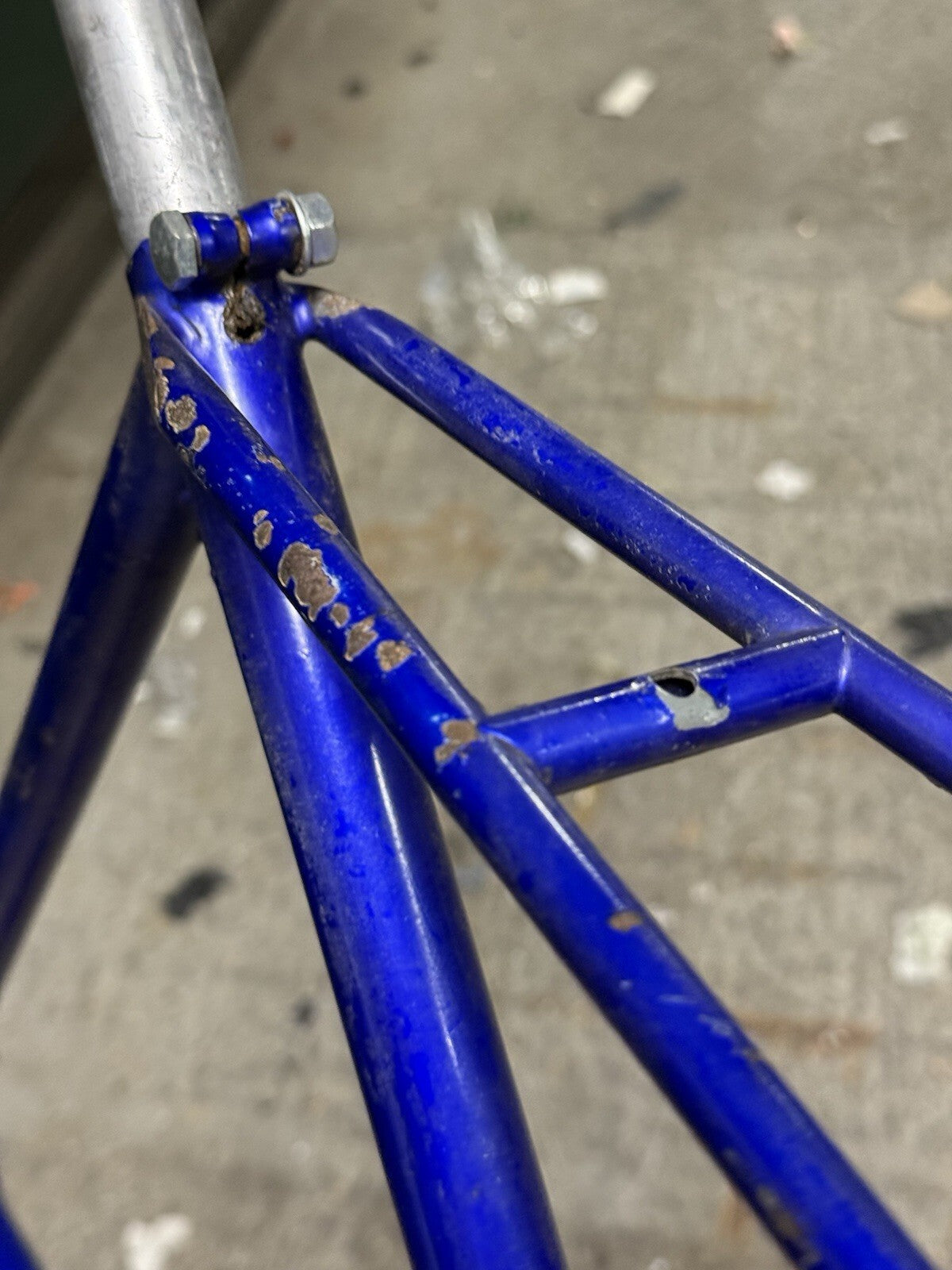 Classic Higgins Steel Road Frameset Rust On Forks Repainted  Size L