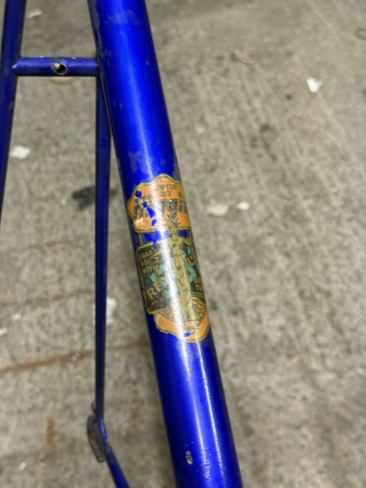 Classic Higgins Steel Road Frameset Rust On Forks Repainted  Size L
