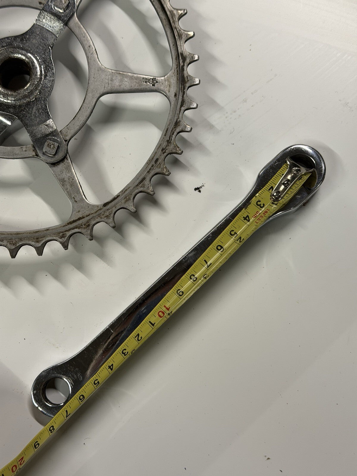 Vintage Bike Crankset Single Chainring