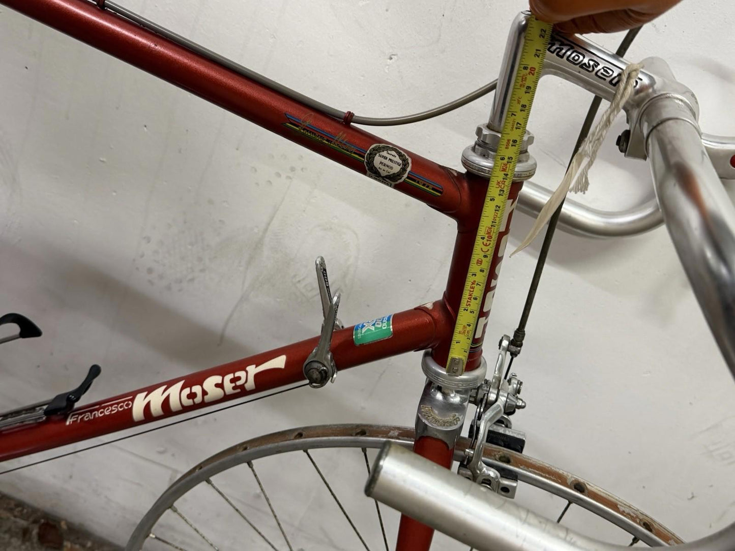 F Moser Rare Supernprestige Steel Road Bike Vinateg Size Medium Shimano 600 Grou
