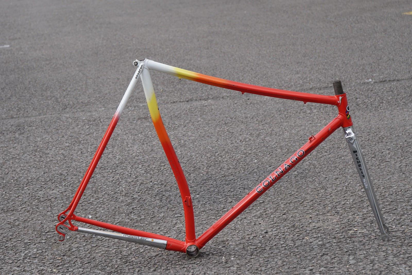 Rare Vintage Colnago Pursuit Tt 700/650c Cx Straight Forks Small Dent