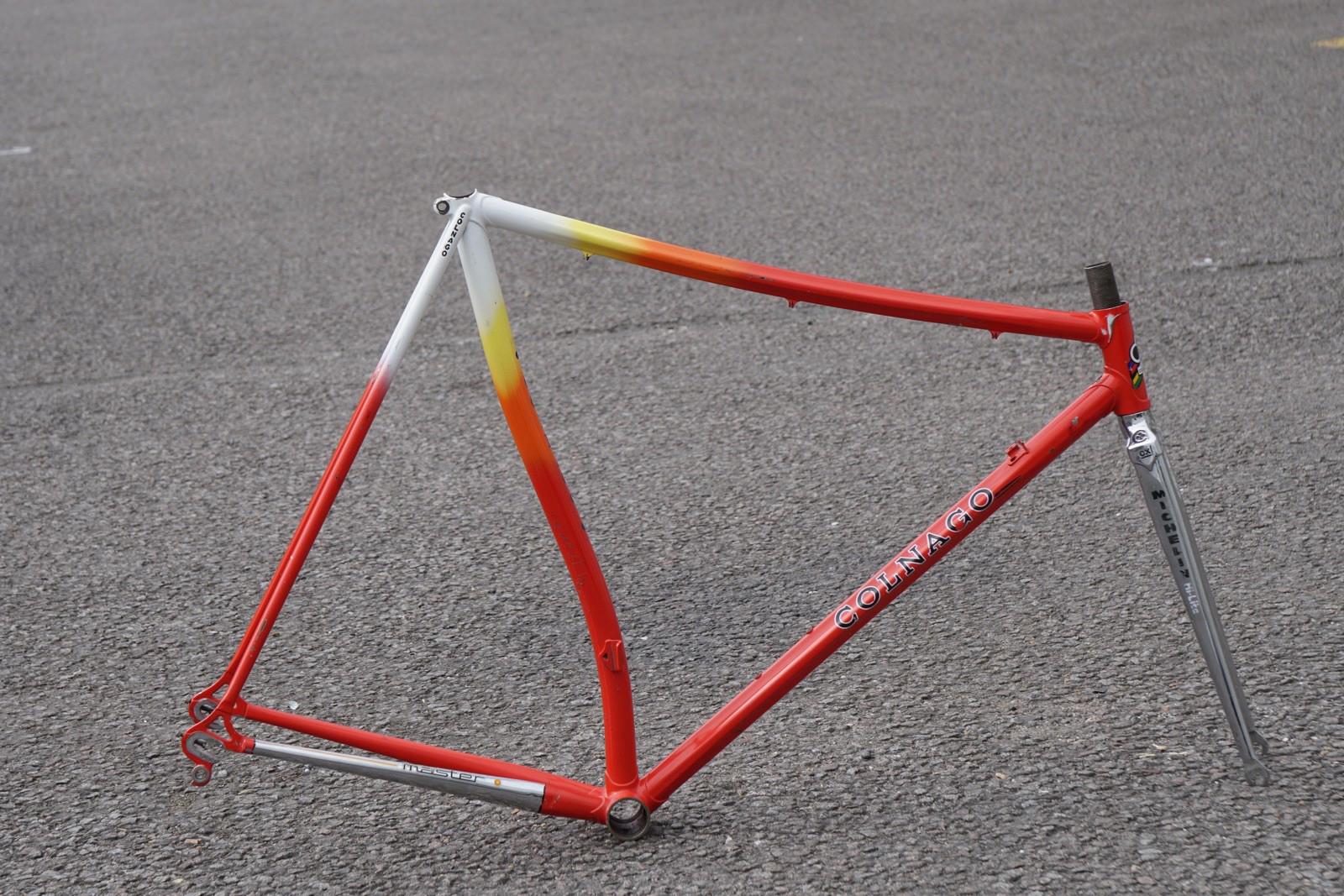 Rare Vintage Colnago Pursuit Tt 700/650c Cx Straight Forks Small Dent