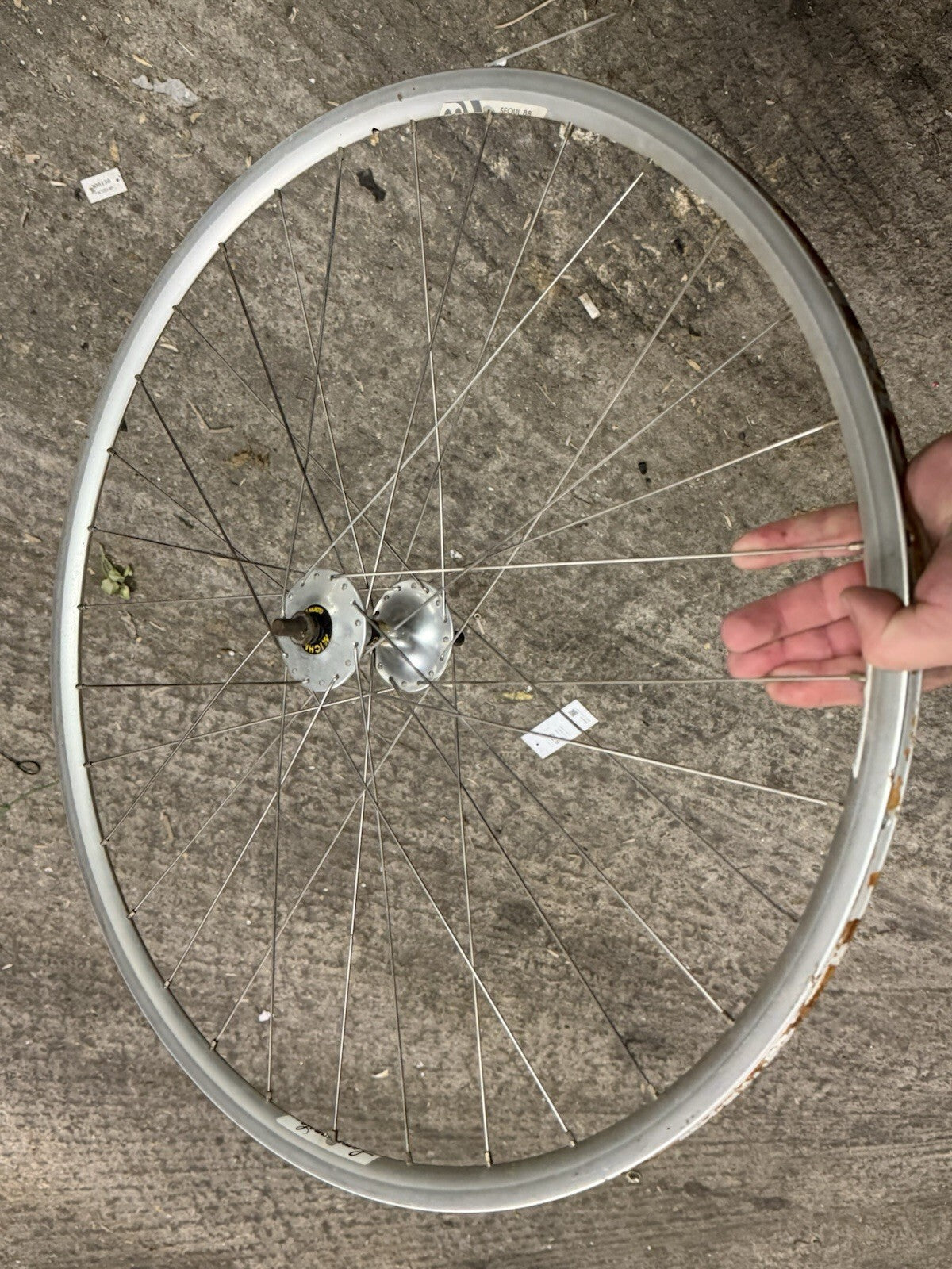 Tubular Miche Rear Track Pista Wheel Campagnolo Rim