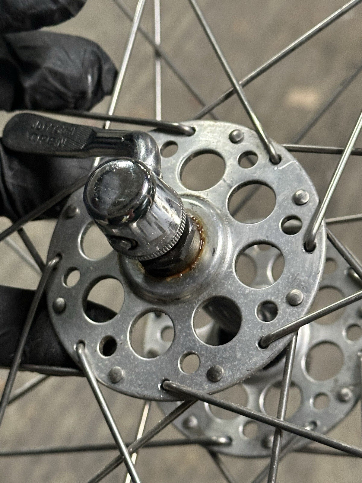 Rare Campagnolo Gran Sport Vintage Hub Mavic Modern Clincher Rims 700c - view 3