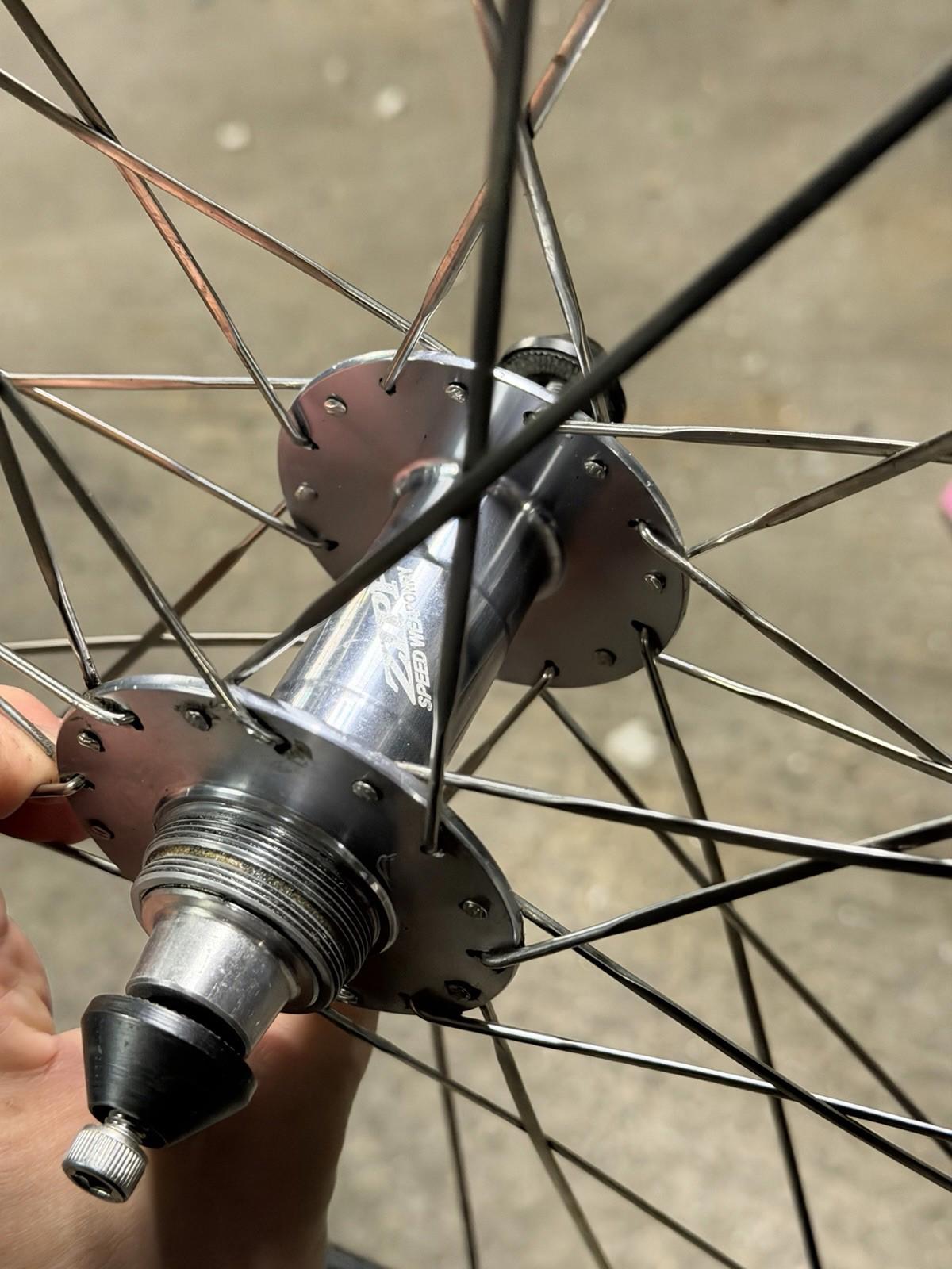 Zipp Tubular Track Wheelset Fixed Gear Pista Wheels Vintage ( Small Damage)