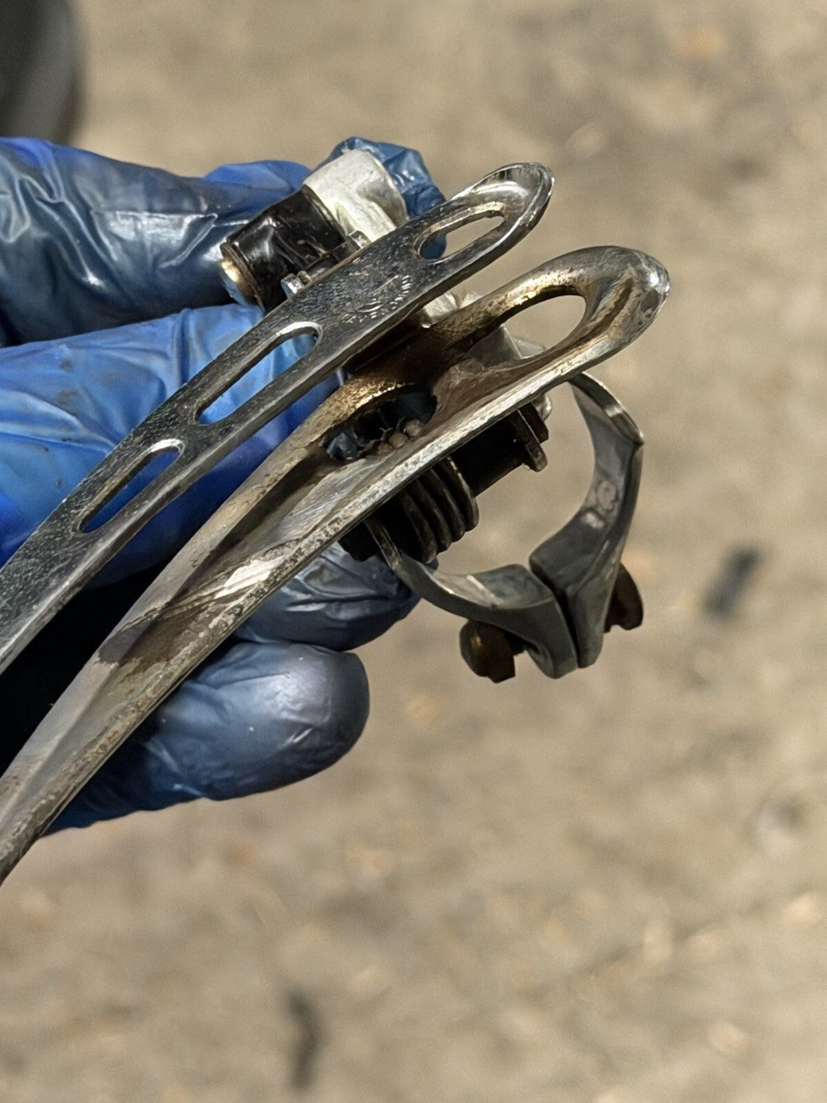 Vintage Campagnolo Super Record Front Derailleur - product photo 2 | Miclo Bikes