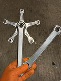 Campagnolo Super Record Pista 177.5mm Track 144bcd Rare Engraved Version