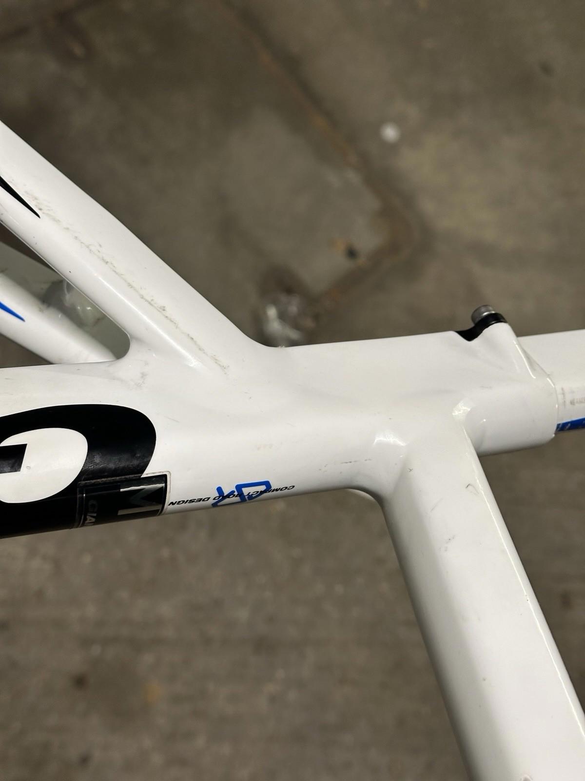 Giant Omnium Track Frameset Fixed Gear Pista  Size M Missing Saddle Base Clamp