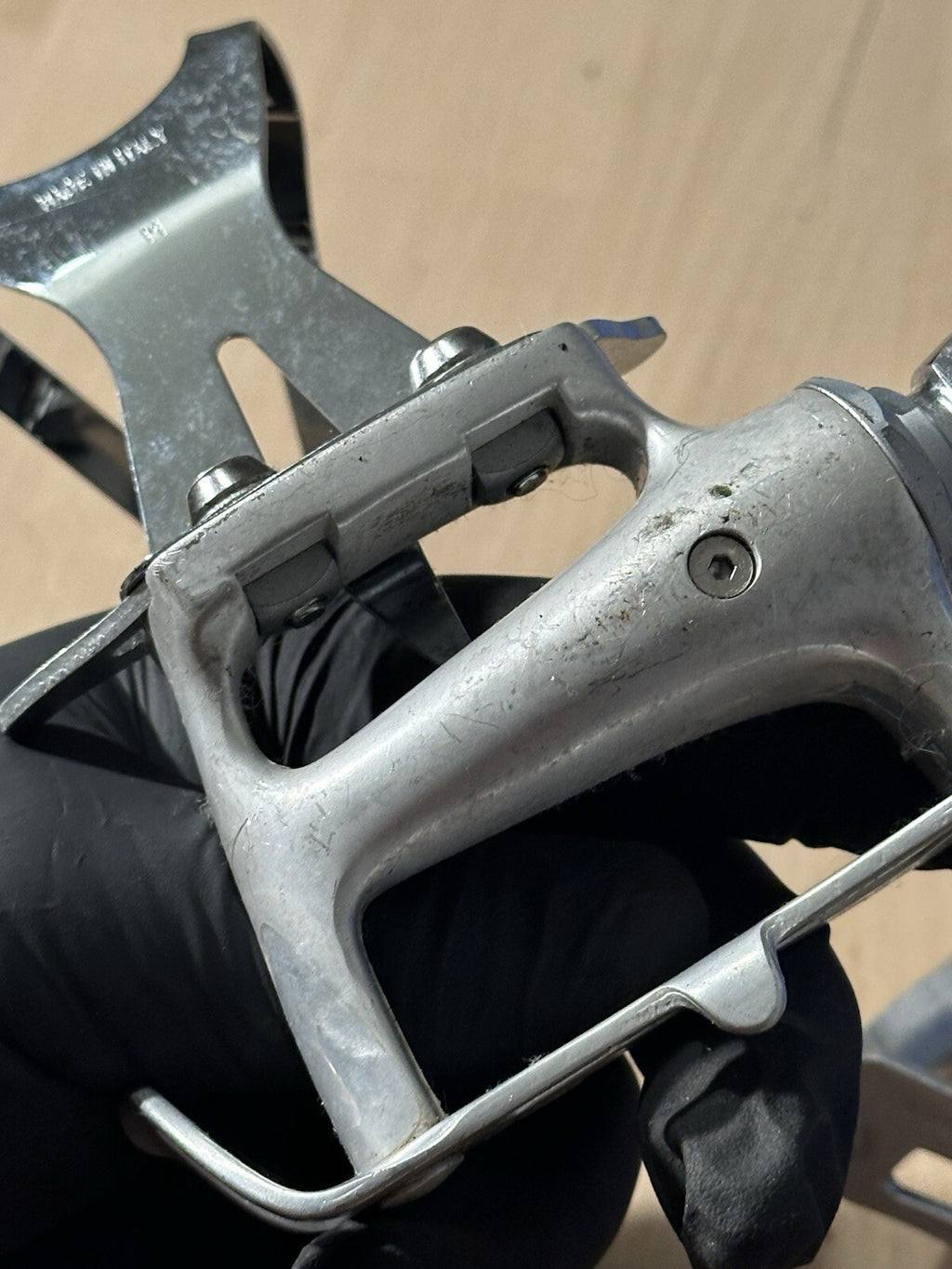 Vintage Rare Campagnolo Bike Pedals And Cages Size M Toe Clips - product photo 7 | Miclo Bikes