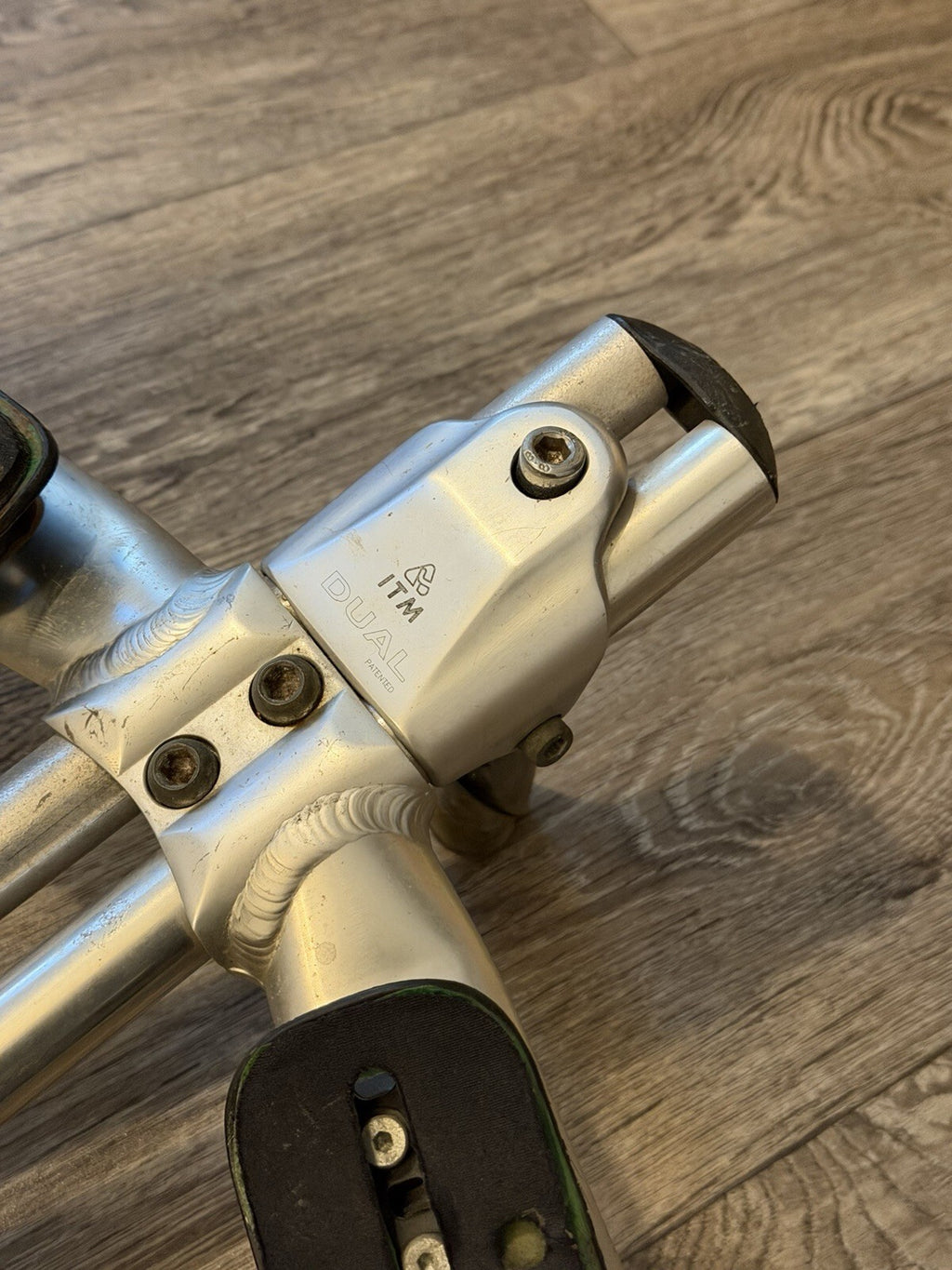 Rare Itm Dual Road Track Tt Handlebars Set