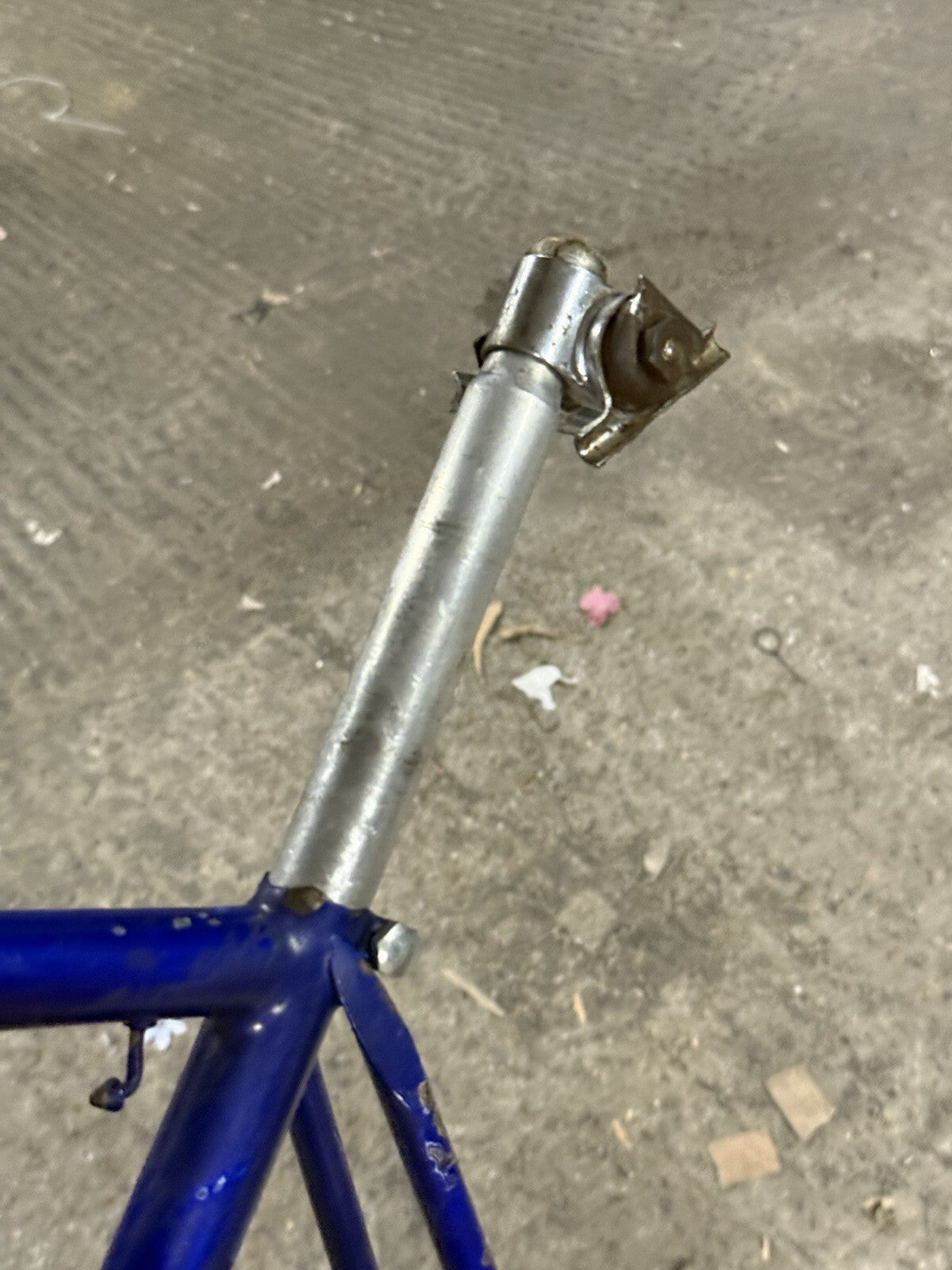 Classic Higgins Steel Road Frameset Rust On Forks Repainted  Size L