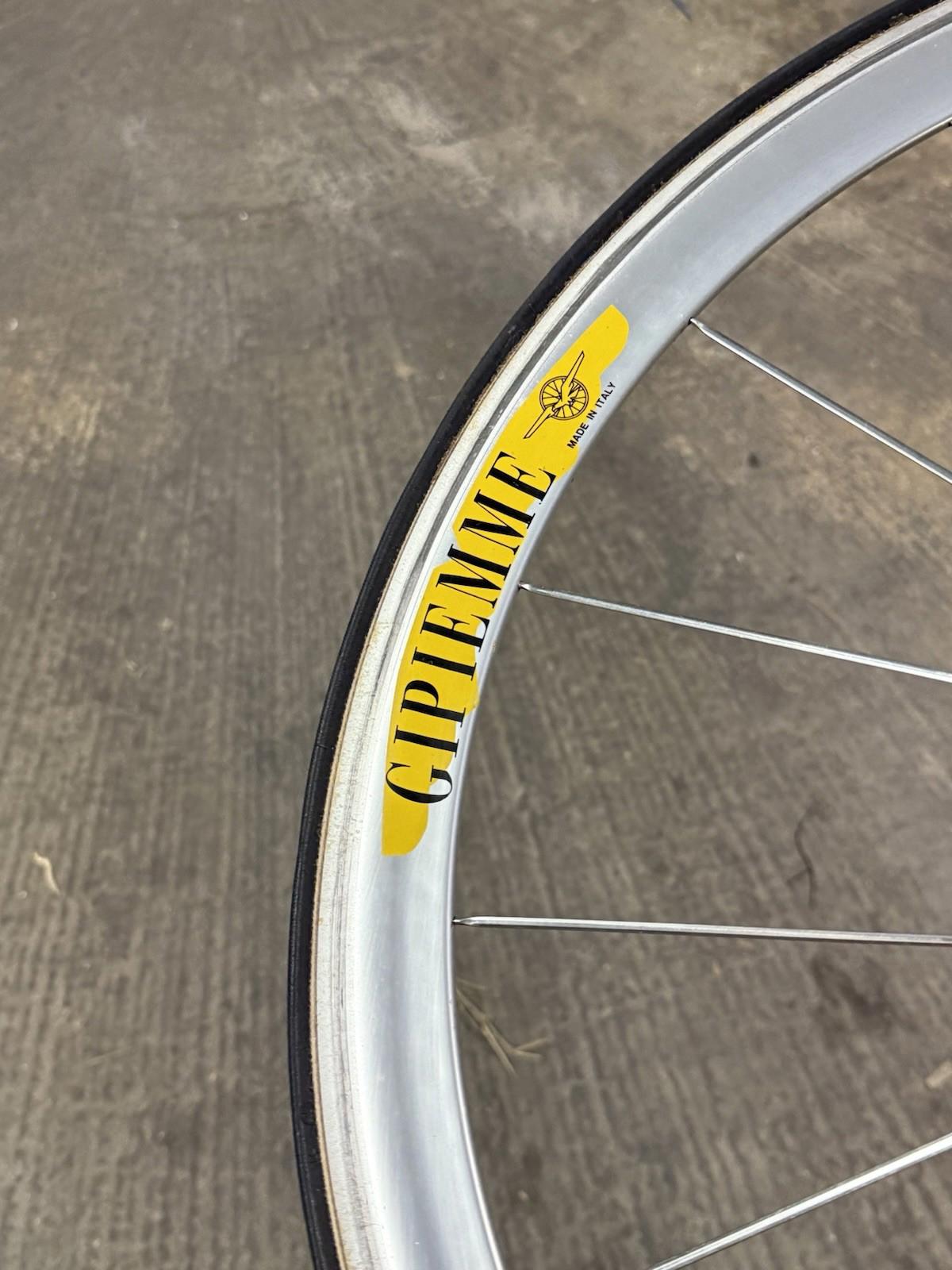 Gipiemme Tecno 416 Tubular Wheelset Fixed Gear Track Phil Wood Rear Hub