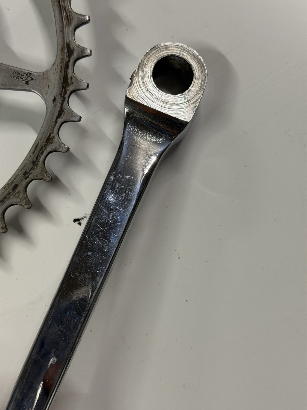 Vintage Bike Crankset Single Chainring