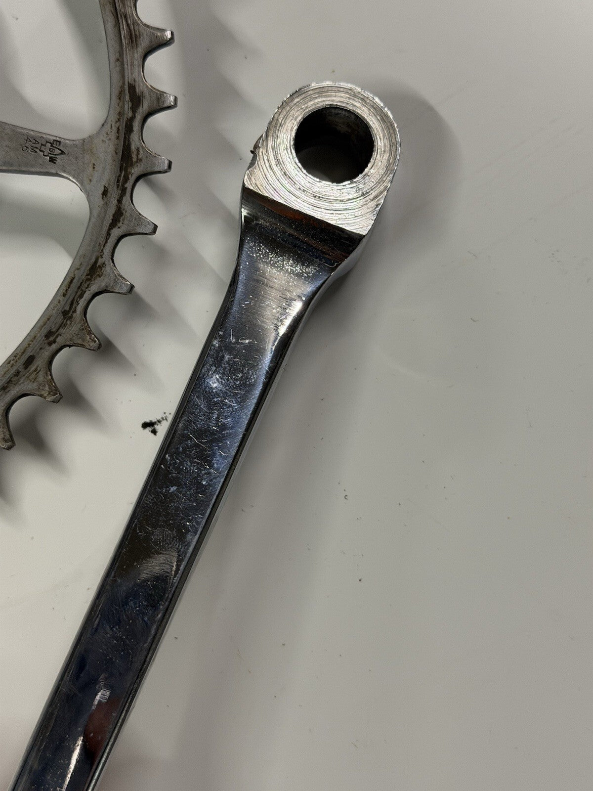 Vintage Bike Crankset Single Chainring