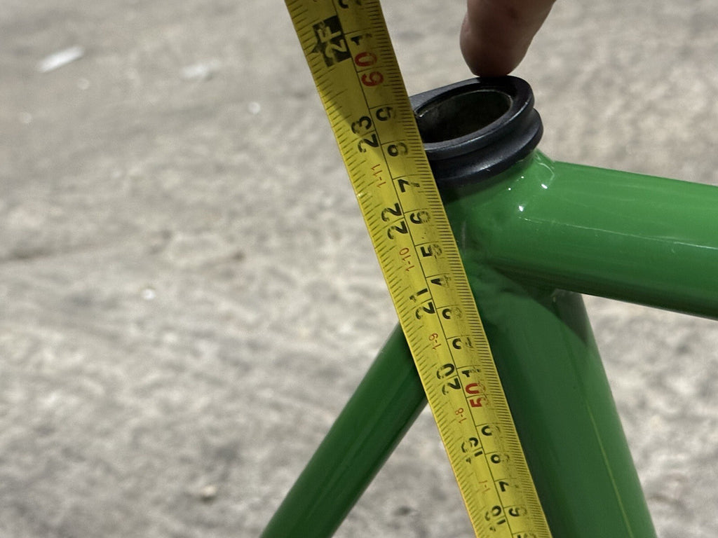Custom Made Track Frameset Painted John Deere Size Medium 1inch Forks