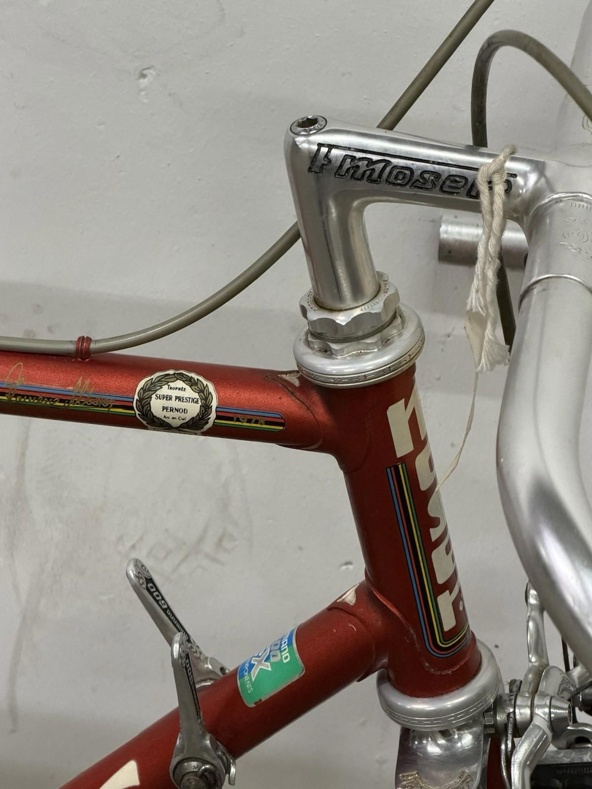 F Moser Rare Supernprestige Steel Road Bike Vinateg Size Medium Shimano 600 Grou