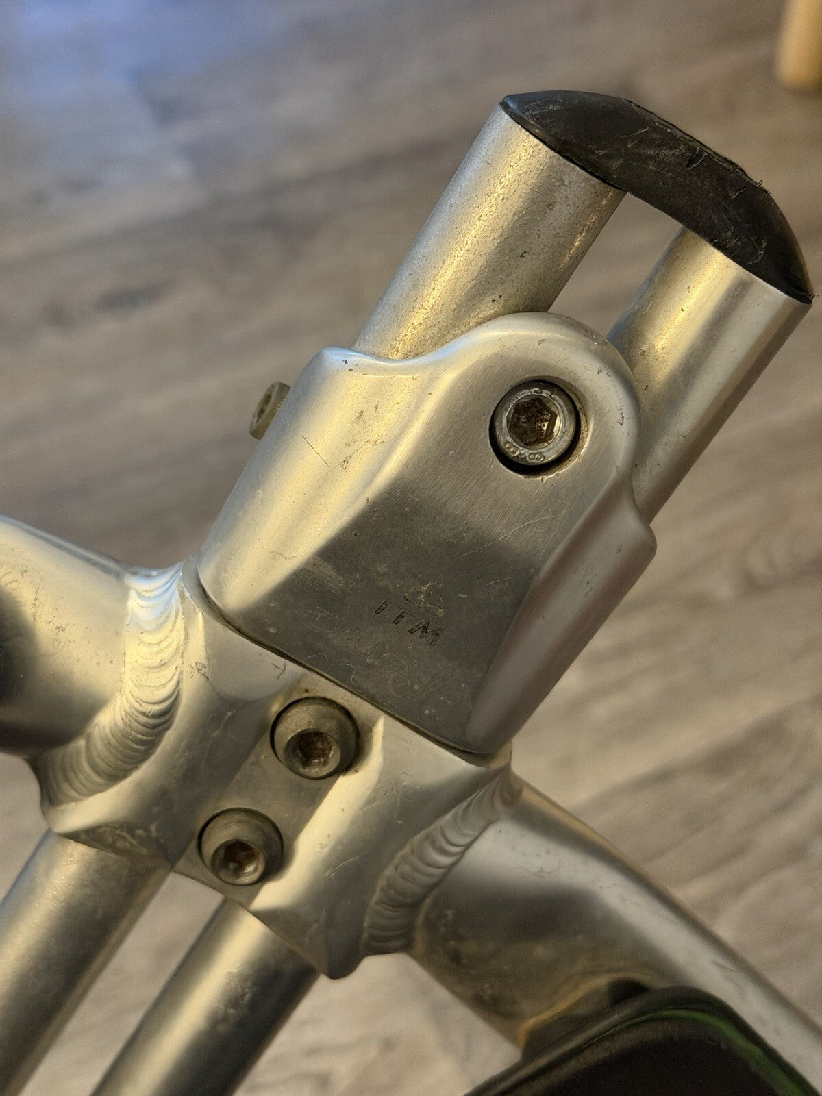 Rare Itm Dual Road Track Tt Handlebars Set