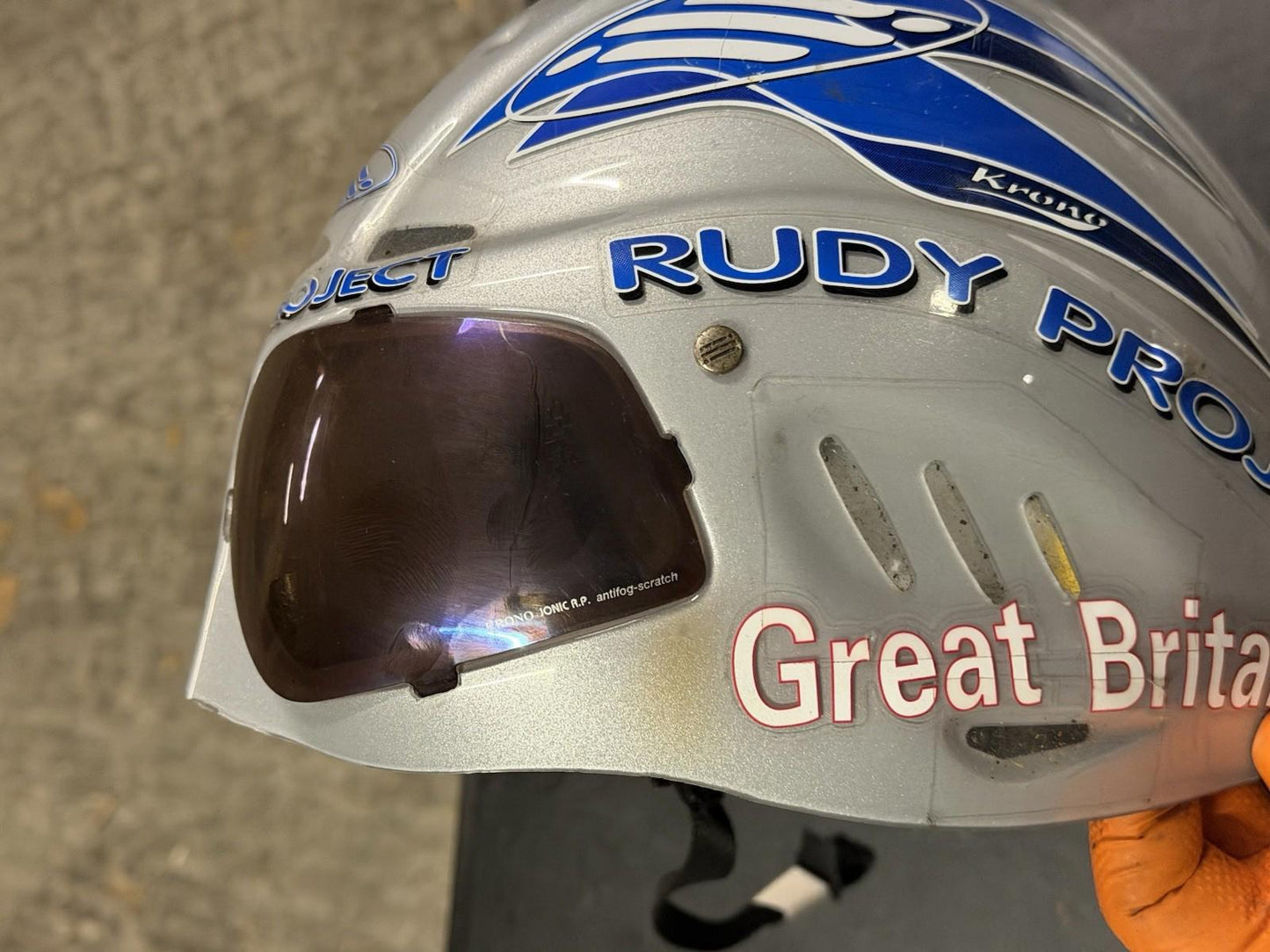 Ruby Project Aero Vintage Helmet Rare  Gb Team