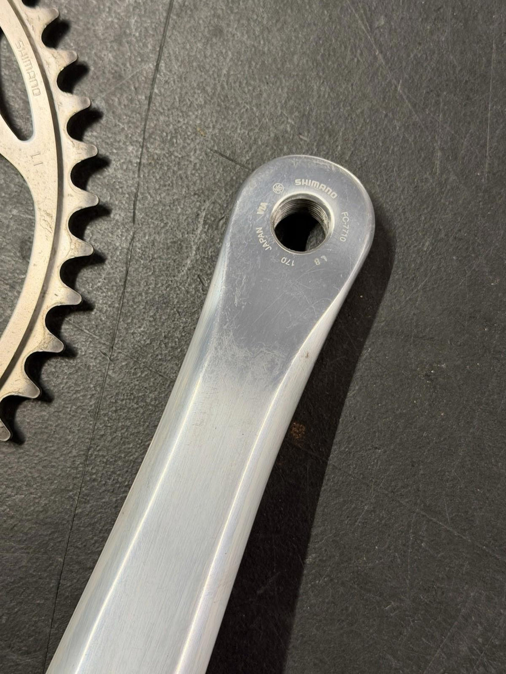Dura Ace 7710 Track Crankset 170mm Bsa Bb 50t 144bcd