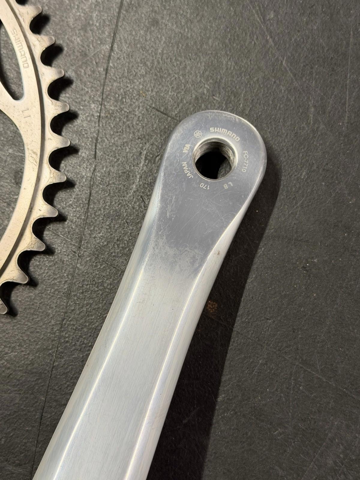 Dura Ace 7710 Track Crankset 170mm Bsa Bb 50t 144bcd