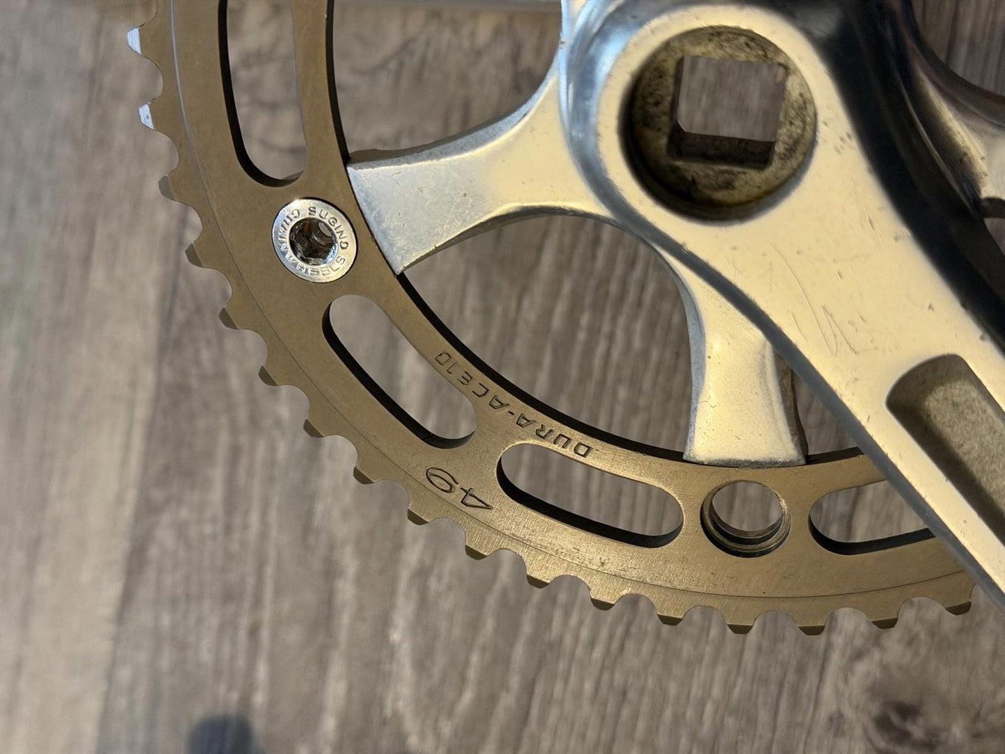 Dura Ace 10pitch Track Groupset Crankset Hubs 165mm Fixed Gear Vintage Set 28h