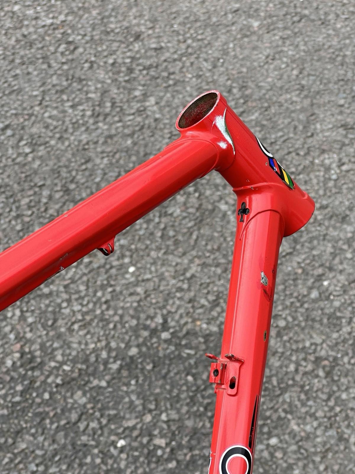 Rare Vintage Colnago Pursuit Tt 700/650c Cx Straight Forks Small Dent