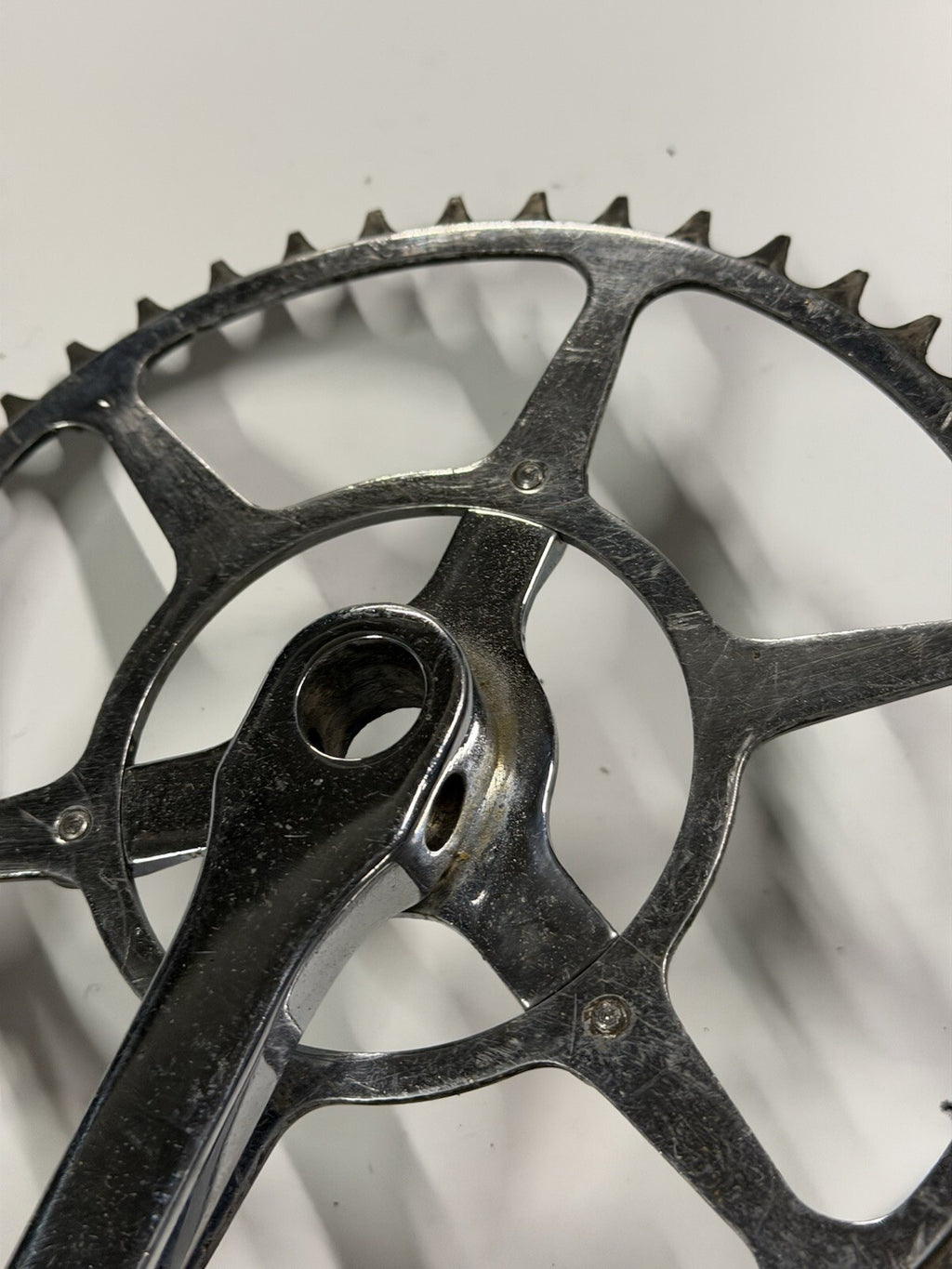 Vintage Bike Crankset Single Chainring