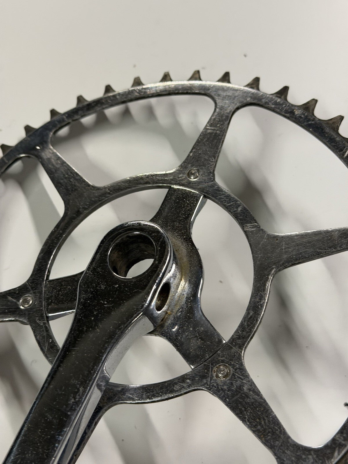 Vintage Bike Crankset Single Chainring