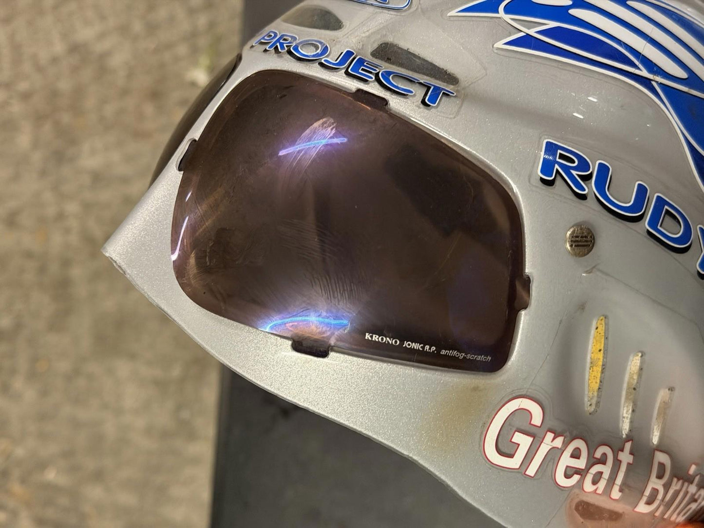 Ruby Project Aero Vintage Helmet Rare  Gb Team