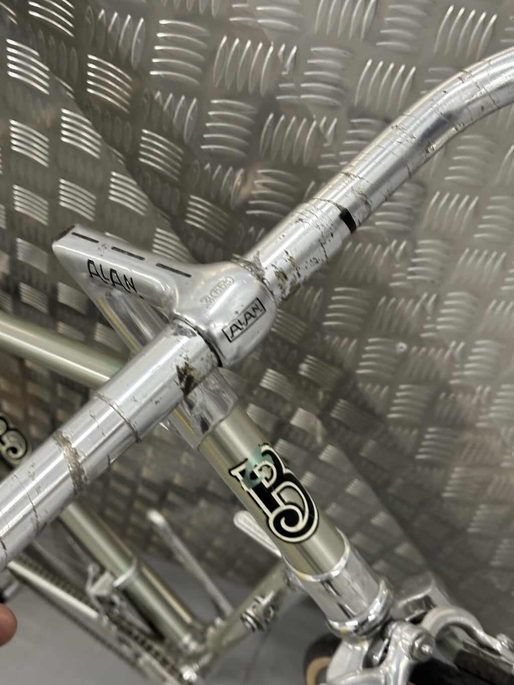 Rare Alan Road Bike Project Bike Unfinished Campagnolo Super Record - product photo 19 | Miclo Bikes