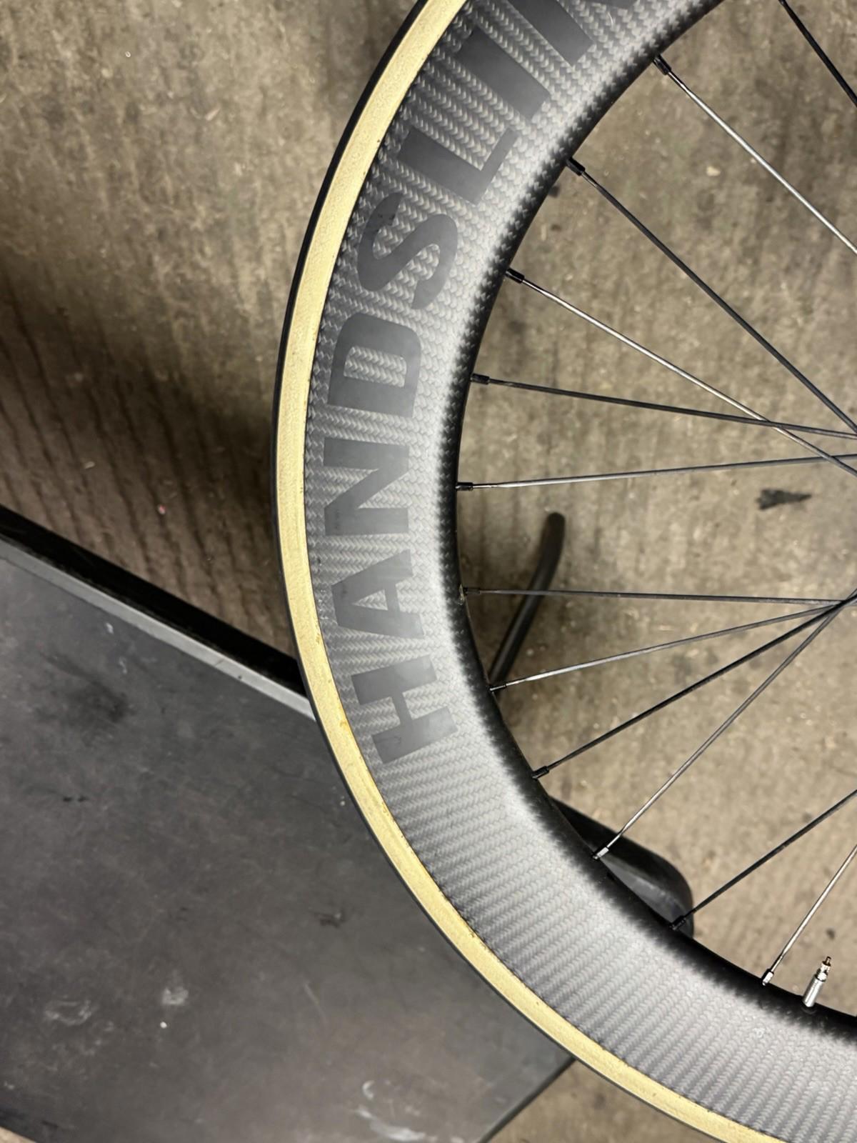 Handsling Track Wheelset Tubular Dura Ace 7600 Hubs Racing Wheels Carbon