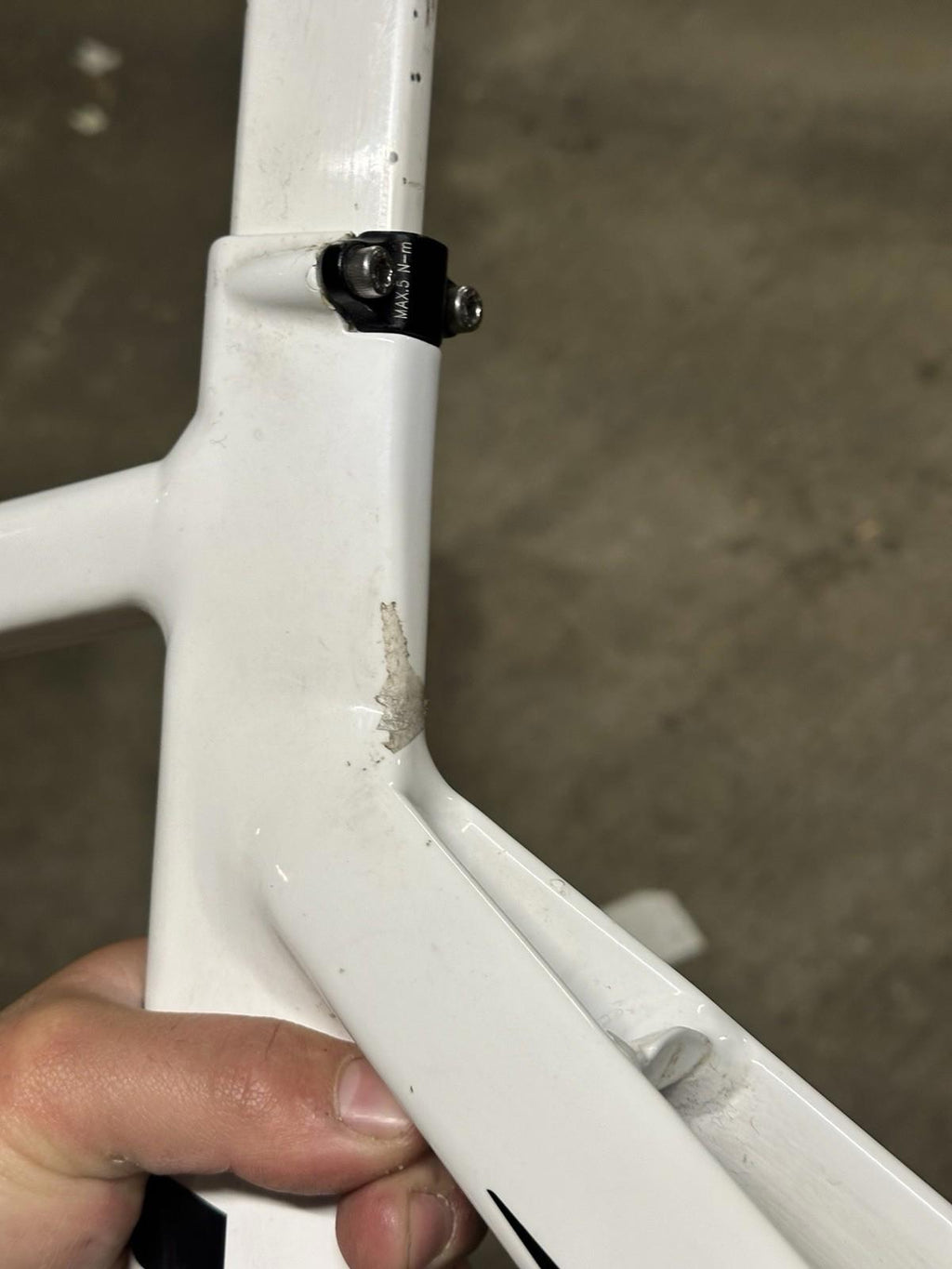 Giant Omnium Track Frameset Fixed Gear Pista  Size M Missing Saddle Base Clamp
