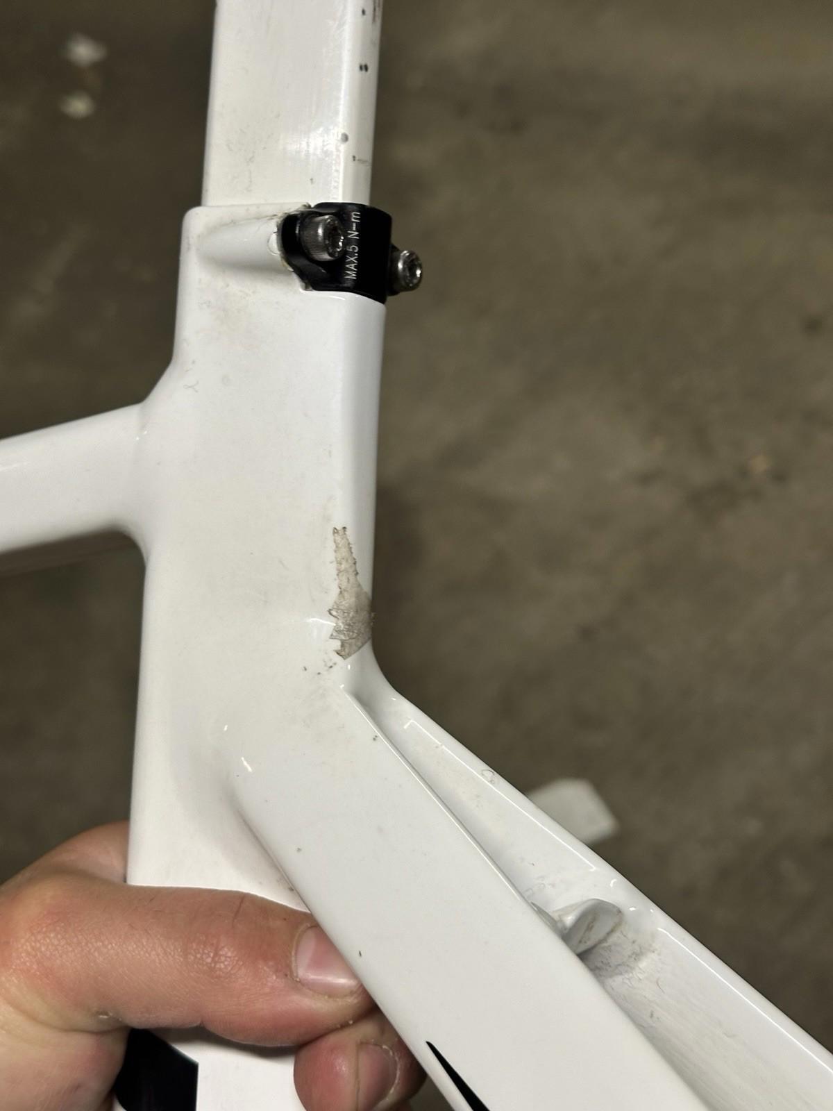Giant Omnium Track Frameset Fixed Gear Pista  Size M Missing Saddle Base Clamp