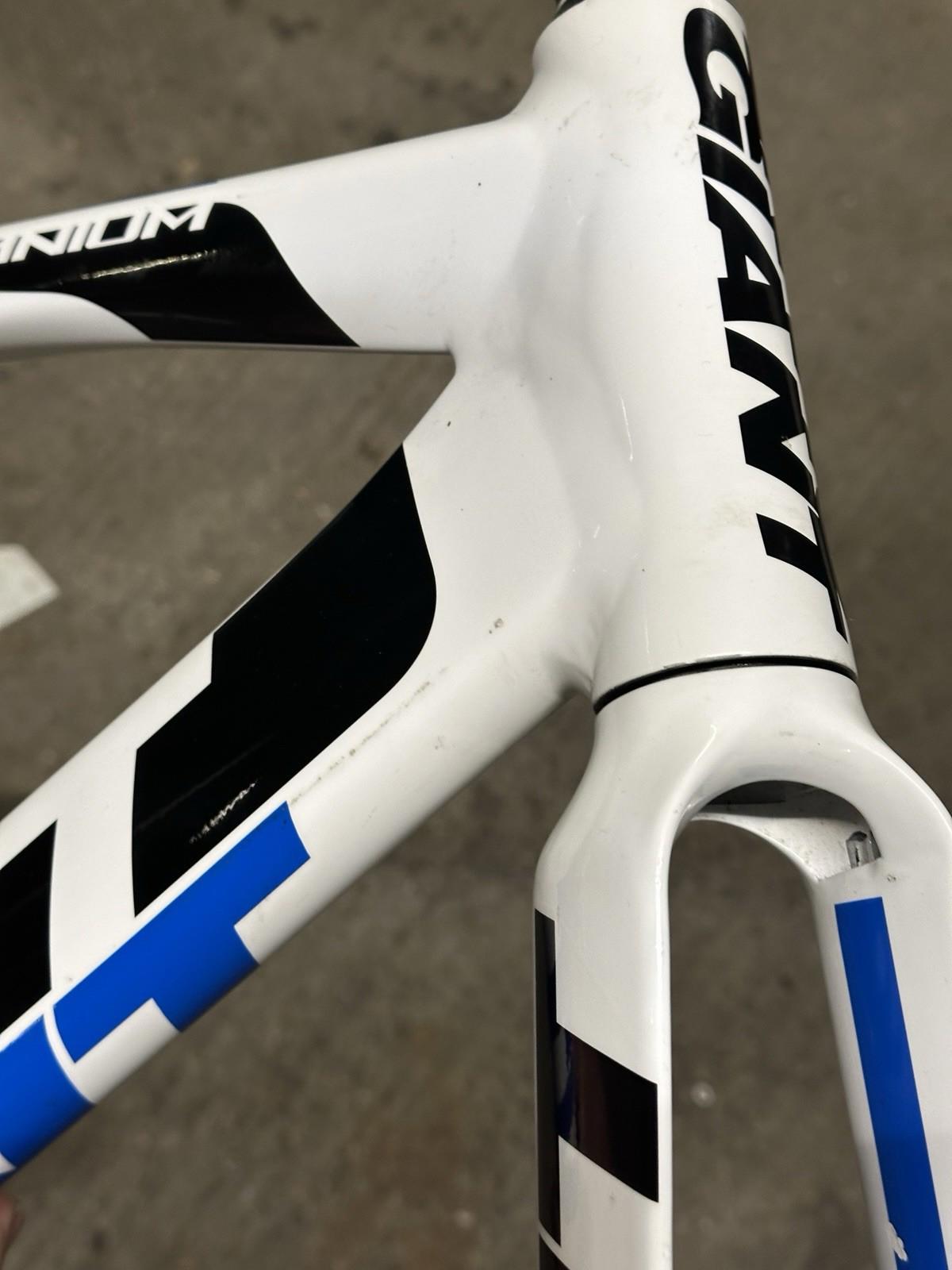 Giant Omnium Track Frameset Fixed Gear Pista  Size M Missing Saddle Base Clamp