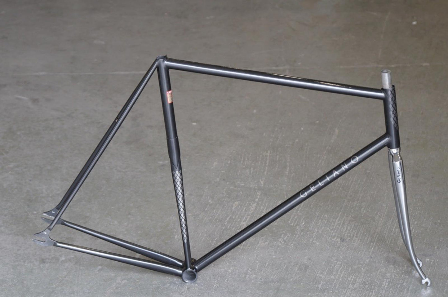 Rare Geliano Pista Columbus Tubing Split Seattube Track Custom Frameset