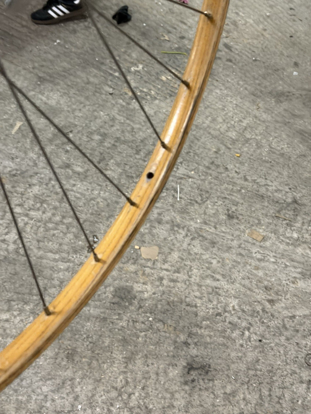 Vintage Campagnolo ROAD WHEELSET 5 SPEED WOODEN Sbi Brusati Rims