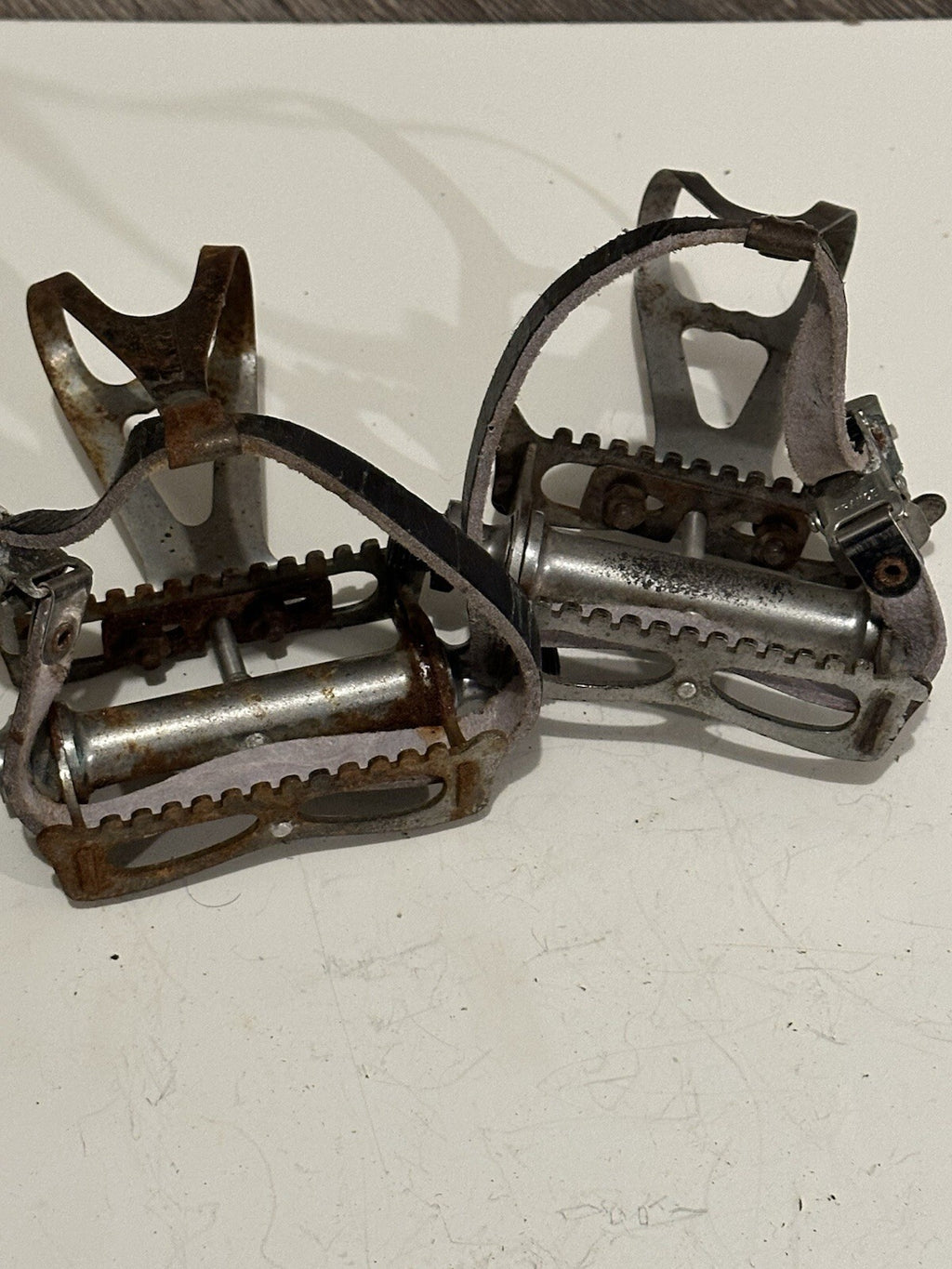 Vintage Bicycle Pedals And Cges
