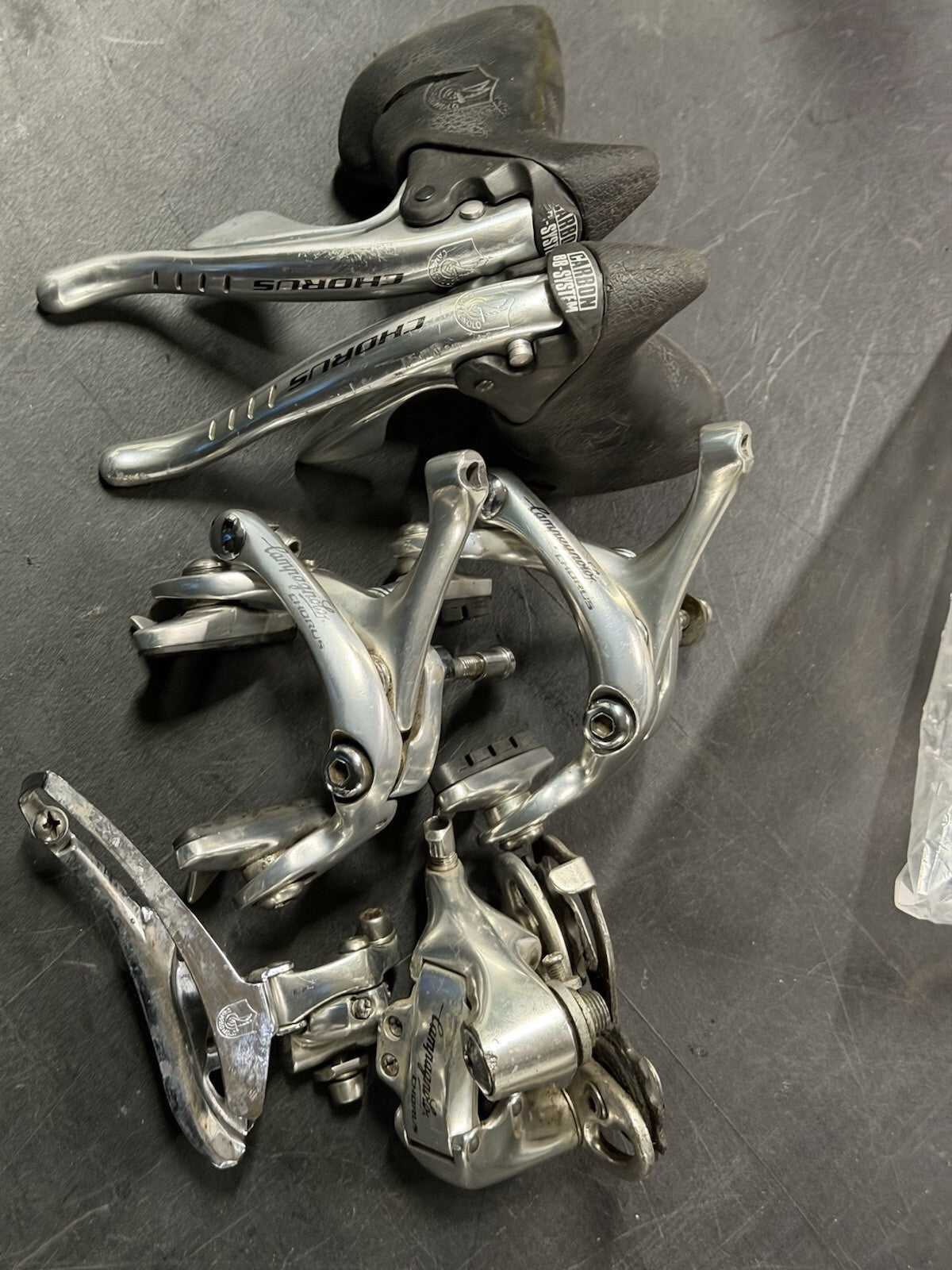 Vintage Campagnolo Chorus Groupset Shifters Brake Calipers - product photo | Miclo Bikes